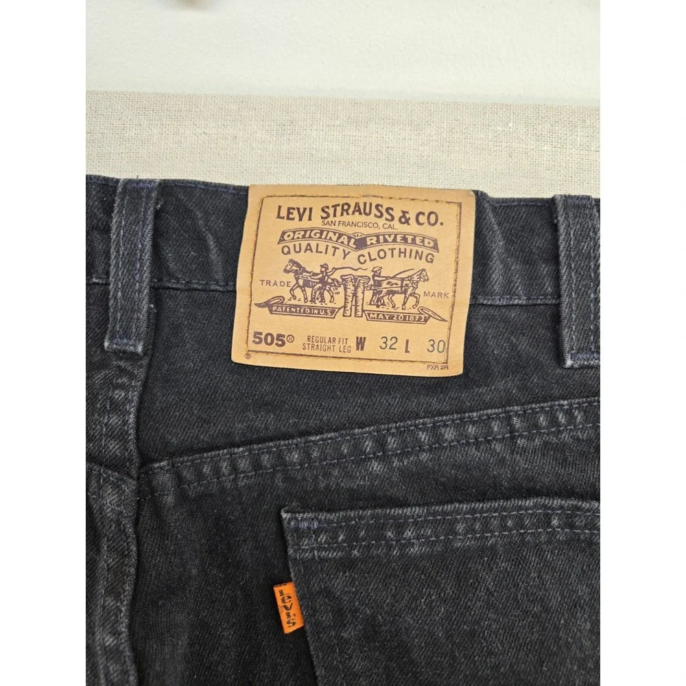 Vtg Levis 505 Orange Tab Jeans Mens 32x30 Fits 31x31